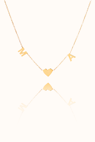 Initial Heart Necklace