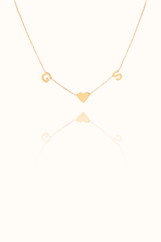 Initial Heart Necklace