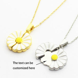 Hidden Message Daisy Necklace